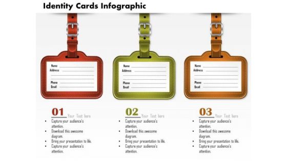 Business Diagram Identity Cards Infographic Presentation Template