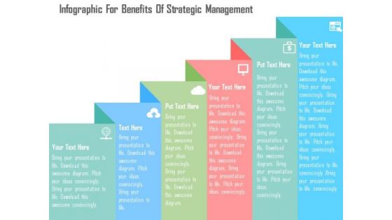 Business Diagram Infographic For Benefits Of Strategic Management Presentation Template