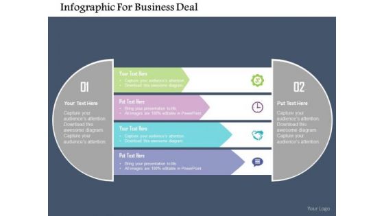 Business Diagram Infographic For Business Deal Presentation Template