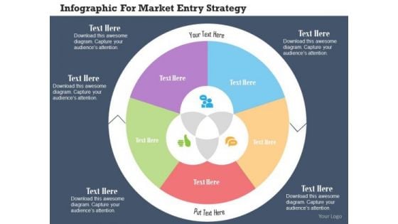 Business Diagram Infographic For Market Entry Strategy Presentation Template