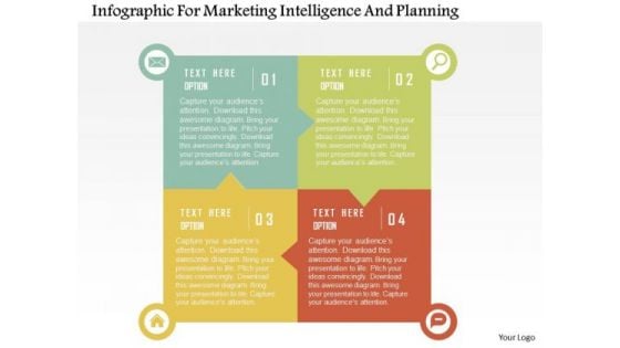 Business Diagram Infographic For Marketing Intelligence And Planning Presentation Template