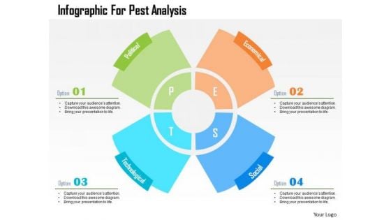 Business Diagram Infographic For Pest Analysis Presentation Template