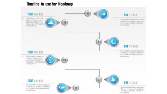 Business Diagram Infographic Template Showing Timeline To Use For Roadmap Ppt Slide