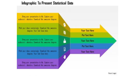 Business Diagram Infographic To Present Statistical Data Presentation Template