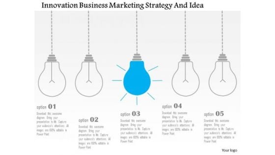 Business Diagram Innovation Business Marketing Strategy And Idea Presentation Template