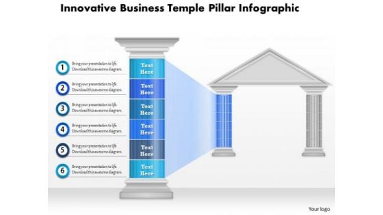 Business Diagram Innovative Business Temple Pillar Infographic Presentation Template