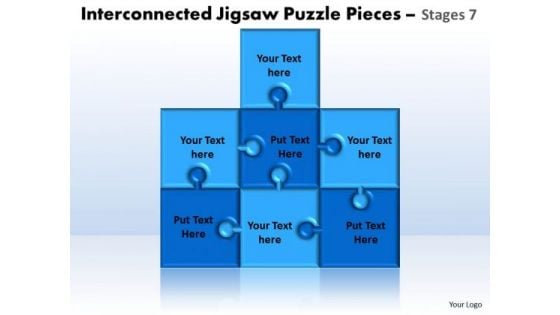 Business Diagram Interconnected Jigsaw Puzzle Pieces Stages 7 Sales Diagram Business Diagram Interconnected Jigsaw Puzzle Pieces Stages 7 Sales Diagram
