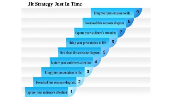 Business Diagram Jit Strategy Just In Time PowerPoint Ppt Presentation