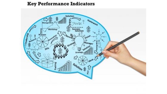 Business Diagram Key Performance Indicators Of A Company PowerPoint Ppt Presentation