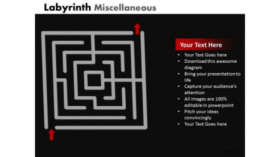 Business Diagram Labyrinth Misc Business Framework Model