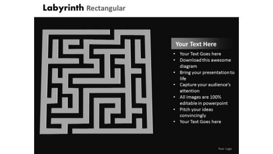 Business Diagram Labyrinth Rectangular Mba Models And Frameworks