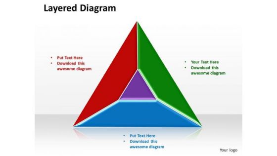 Business Diagram Layered Diagram Sales Diagram