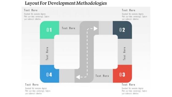 Business Diagram Layout For Development Methodologies Presentation Template