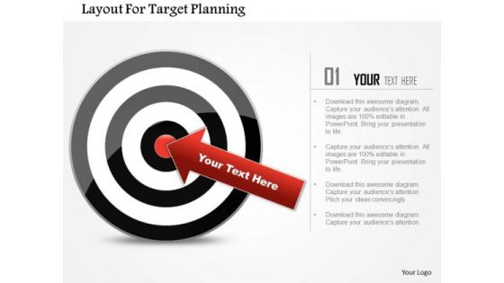 Business Diagram Layout For Target Planning Presentation Template
