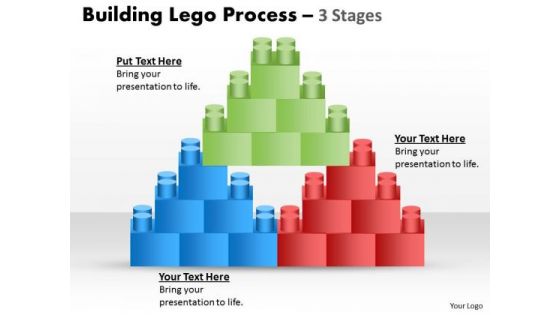 Business Diagram Lego Blocks Business Cycle Diagram