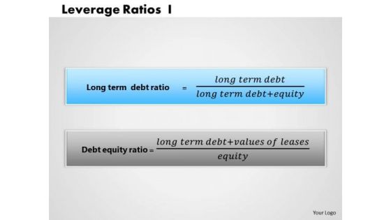 Business Diagram Leverage Ratios 1 PowerPoint Ppt Presentation