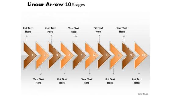 Business Diagram Linear Arrow 10 Stages Sales Diagram Business Diagram Linear Arrow 10 Stages Sales Diagram