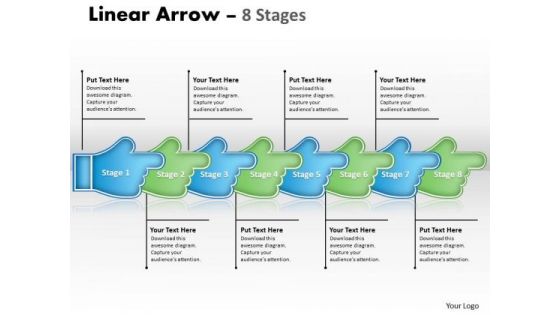 Business Diagram Linear Arrow 8 Stages Sales Diagram Business Diagram Linear Arrow 8 Stages Sales Diagram