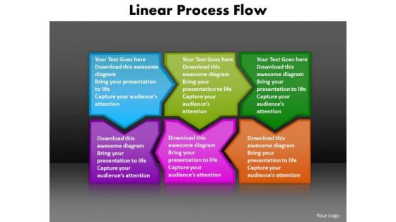 Business Diagram Linear Process Flow Editable Business Finance Strategy Development