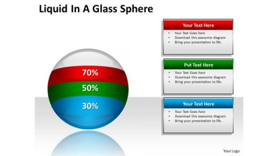 Business Diagram Liquid Business In A Glass Sphere Ppt Strategy Diagram