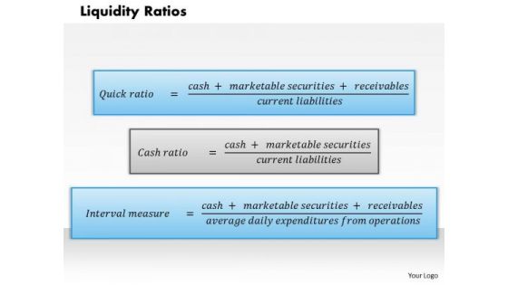 Business Diagram Liquidity Ratios PowerPoint Ppt Presentation