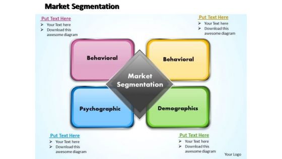 Business Diagram Market Segmentation PowerPoint Ppt Presentation