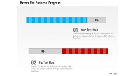 Business Diagram Meters For Business Progress Presentation Template