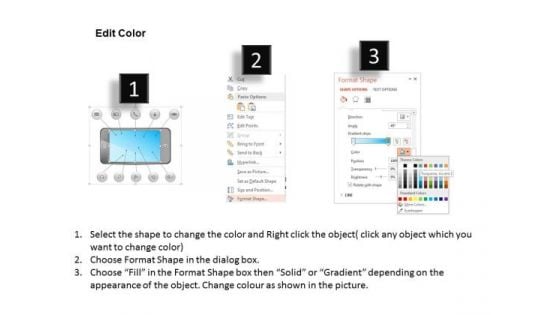 Business Diagram Mobile Screen With Multiple Icons For Global Communication Ppt Template