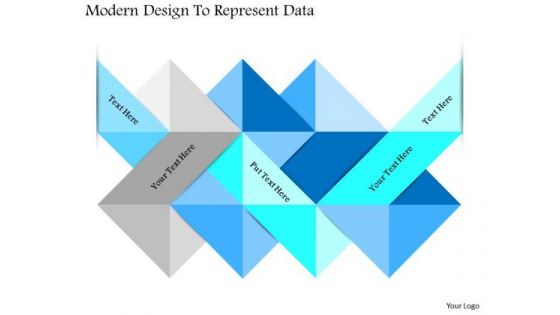 Business Diagram Modern Design To Represent Data Presentation Template