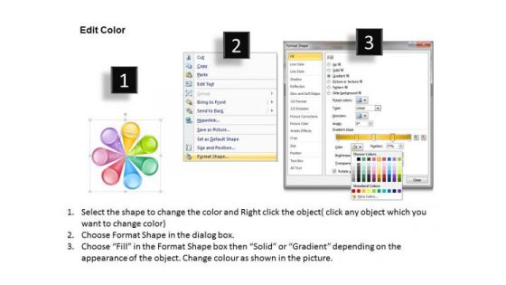 Business Diagram Multicolored Spoke Diagram Business Strategy Diagram