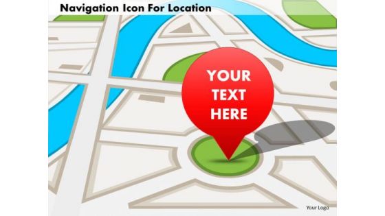Business Diagram Navigation Icon For Location Presentation Template