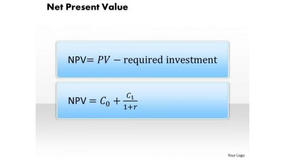 Business Diagram Net Present Value PowerPoint Ppt Presentation