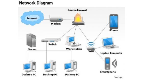 Business Diagram Network Switch Diagram PowerPoint Ppt Presentation