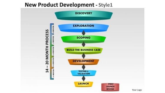 Business Diagram New Product Development Funnel Diagram Sales Diagram