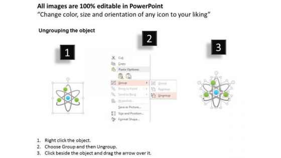 Business Diagram Nuclear Power Plant Icons Mushroom Cloud Atoms Presentation Template