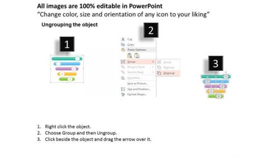 Business Diagram Numeric Banner With Icons Presentation Template