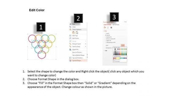 Business Diagram Olympic Rings With Icons Presentation Template