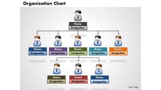 Business Diagram Organization Chart PowerPoint Ppt Presentation