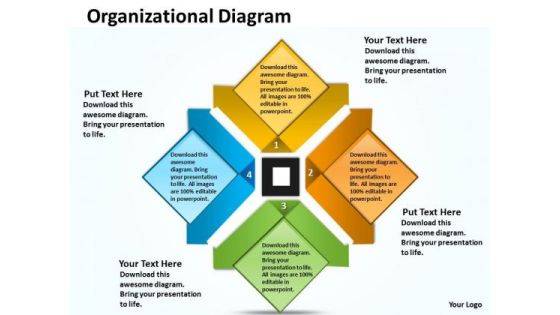 Business Diagram Organizational Diagram For Business Consulting Diagram