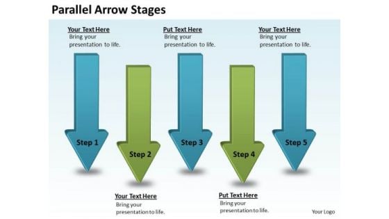 Business Diagram Parallel Arrow Stages Strategic Management Business Diagram Parallel Arrow Stages Strategic Management