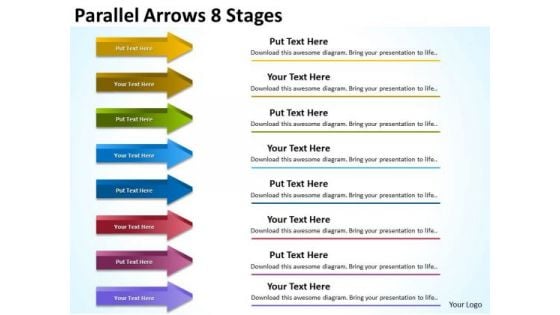 Business Diagram Parallel Arrows 8 Stages Mba Models And Frameworks Business Diagram Parallel Arrows 8 Stages Mba Models And Frameworks