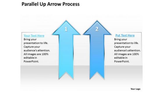 Business Diagram Parallel Up Arrow Process Consulting Diagram