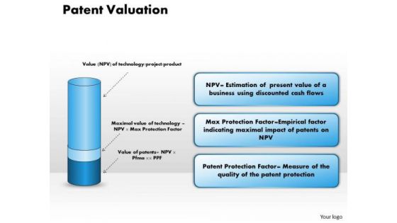 Business Diagram Patent Valuation PowerPoint Ppt Presentation