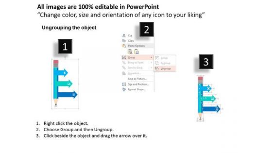 Business Diagram Pencil With Icons For Good Marketing Strategy Presentation Template