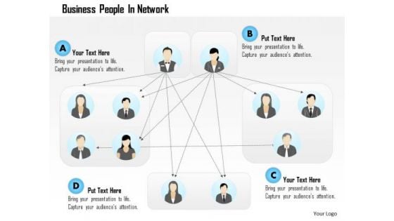 Business Diagram People In Network Presentation Template