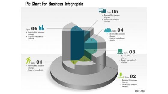 Business Diagram Pie Chart For Business Infographic Presentation Template