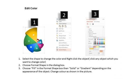 Business Diagram Pie Chart With Icons For Result Analysis Presentation Template