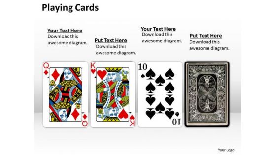 Business Diagram Playing Cards Consulting Diagram
