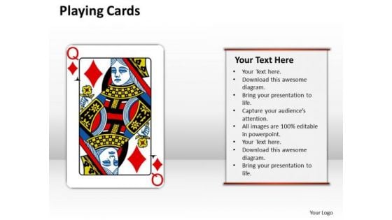 Business Diagram Playing Cards Strategy Diagram