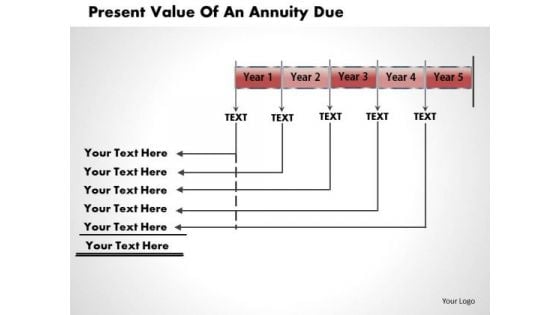 Business Diagram Present Value Of An Annuity Due PowerPoint Ppt Presentation